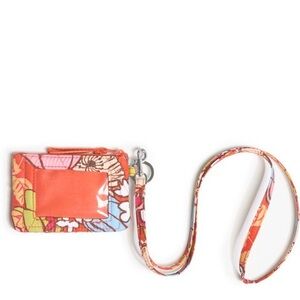🎁 NWT Vera Bradley ID Wallet + Lanyard, Midday Garden